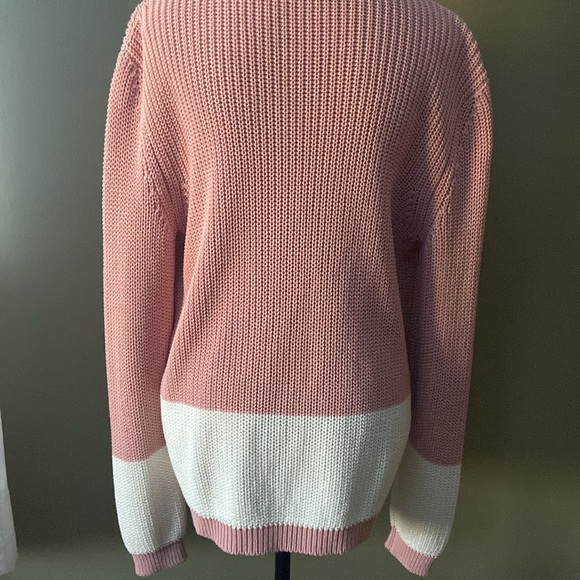 Vicolo Pastel Pink and White Cardigan size XL - Picture 8 of 10